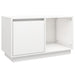 Tv Cabinet White 74x35x44 Cm Solid Wood Pine Noattp