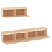 Tv Cabinets 3 Pcs Solid Wood Pine Tobbotk