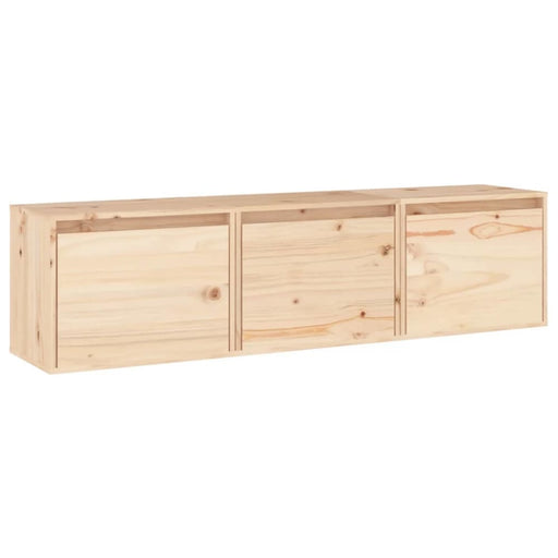 Tv Cabinets 3 Pcs Solid Wood Pine Tobboxa