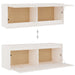 Tv Cabinets 4 Pcs White Solid Wood Pine Tobbonb