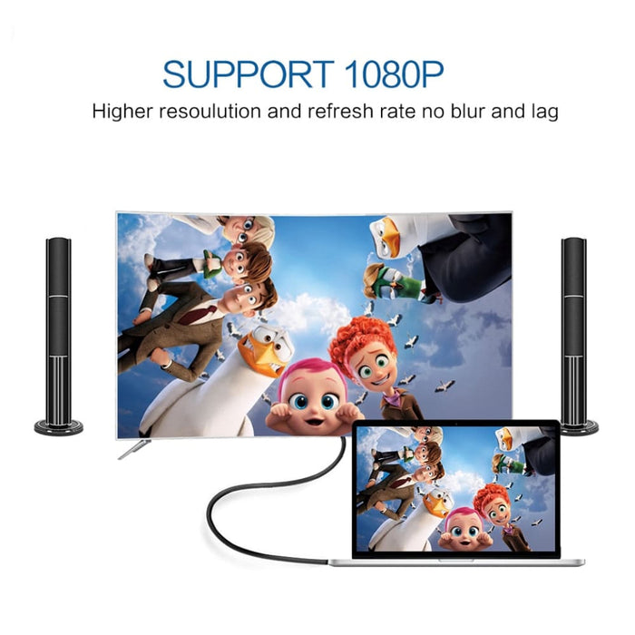 Usb c to Dvi Cable Thunderbolt Compatible for Macbook Pro