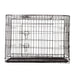 Dog Cage Pet Crate Cat Puppy Metal Abs Tray Foldable