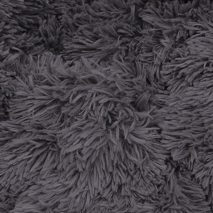 Dog Pet Cat Calming Bed Warm Plush Round Nest Comfy