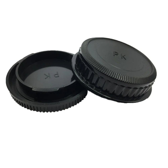 Pk Camera Front Body Cap + rear Lens Cap Cover for Pentax
