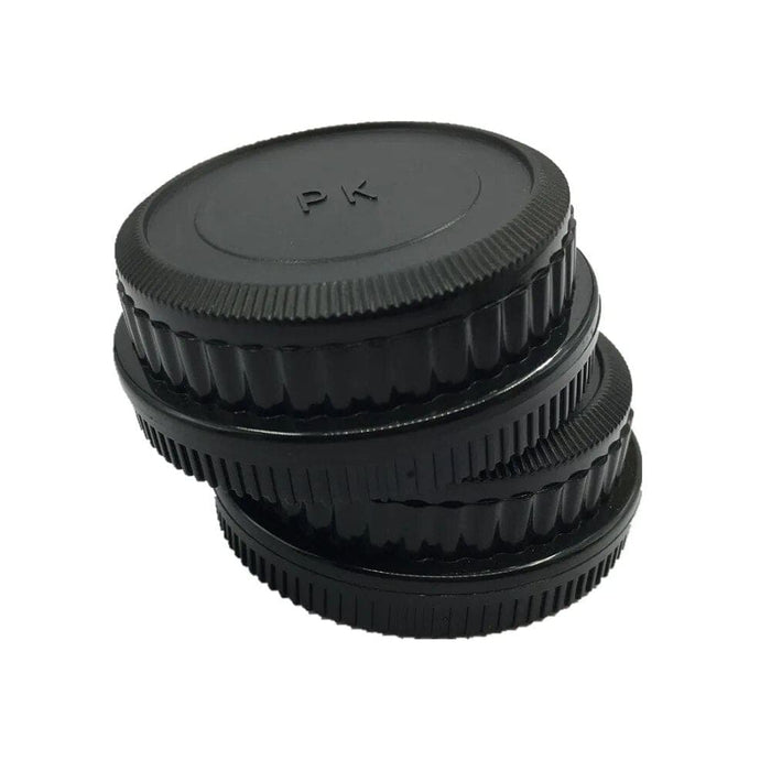 Pk Camera Front Body Cap + rear Lens Cap Cover for Pentax