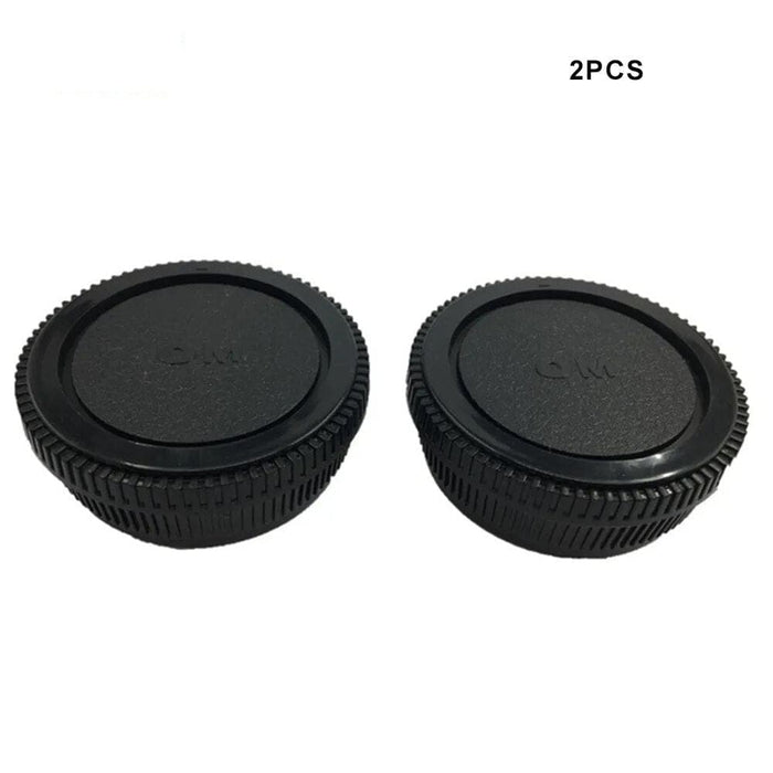 Om Camera Front Body Cap + rear Lens Cap for Olympus Mount
