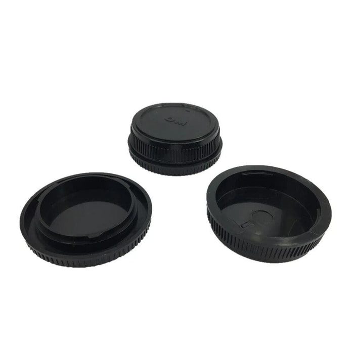 Om Camera Front Body Cap + rear Lens Cap for Olympus Mount