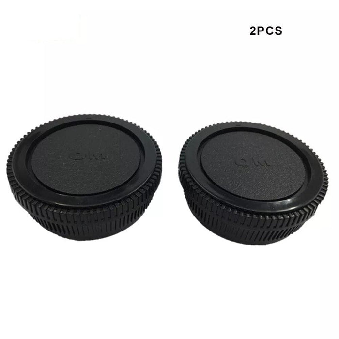 Om Camera Front Body Cap + rear Lens Cap for Olympus Mount