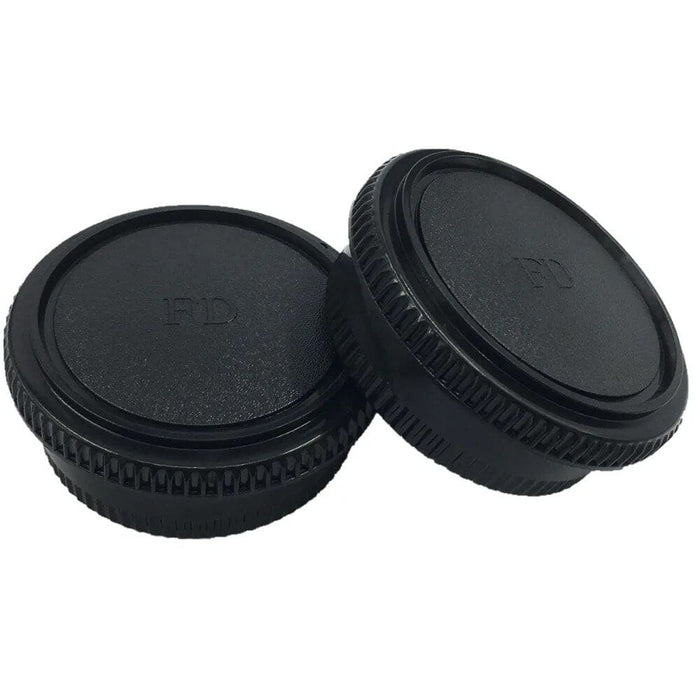Fd Camera Front Body Cap and Rear Lens Cover for Canon Dslr