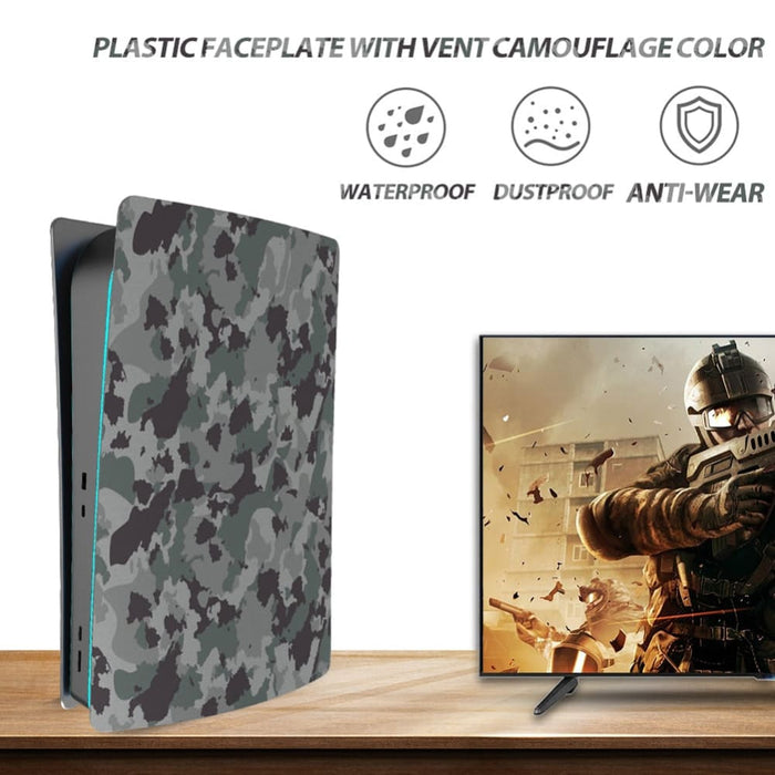 For Ps5 Camouflage Hard Dustproof Abs Plastic Case