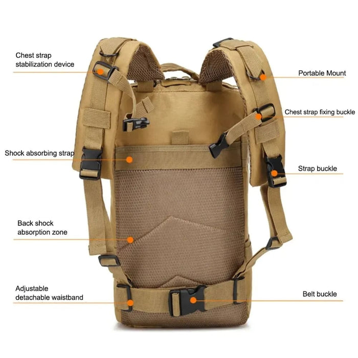Camouflage Tactical Backpack for Outdoor Activities