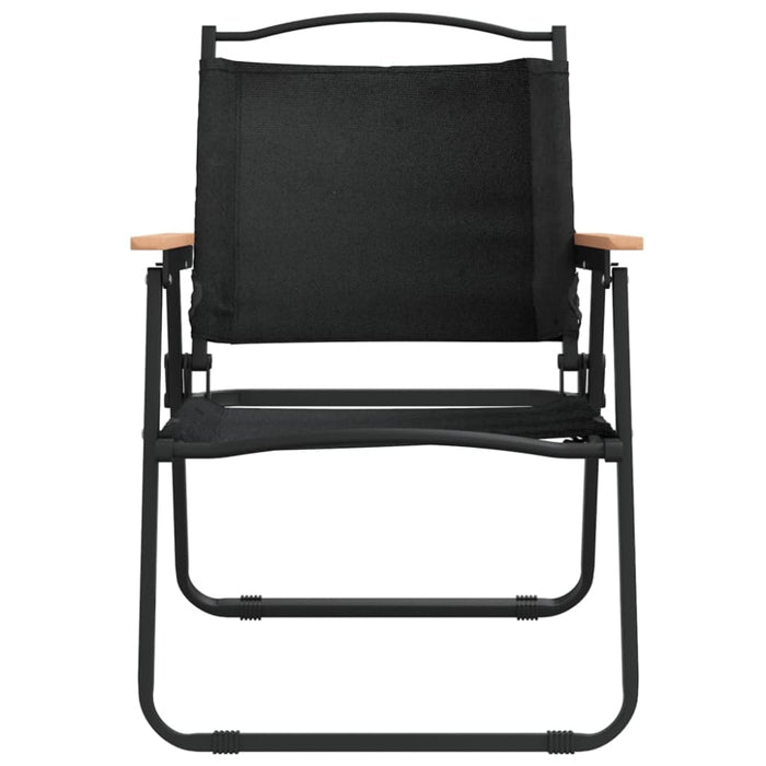 Camping Chairs 2 Pcs Black 54x55x78 Cm Oxford Fabric Tokanp