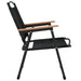 Camping Chairs 2 Pcs Black 54x55x78 Cm Oxford Fabric Tokanp