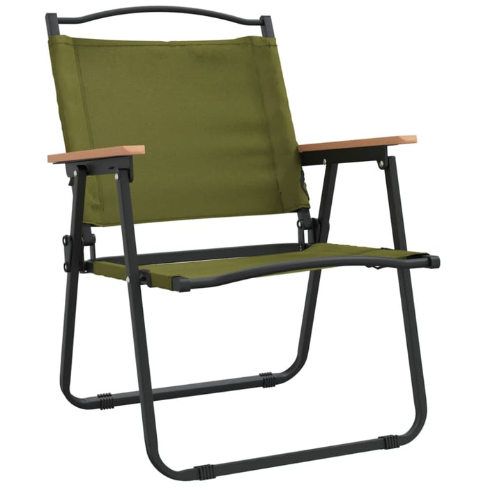 Camping Chairs 2 Pcs Green 54x55x78 Cm Oxford Fabric Tokanl