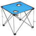 Camping Table and Chair Set 3 Pieces Blue Aatnl