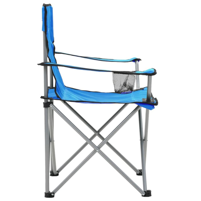 Camping Table and Chair Set 3 Pieces Blue Aatnl