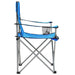 Camping Table and Chair Set 3 Pieces Blue Aatnl