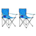 Camping Table and Chair Set 3 Pieces Blue Aatnl