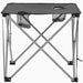 Camping Table and Chair Set 3 Pieces Grey Aatna