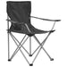 Camping Table and Chair Set 3 Pieces Grey Aatna