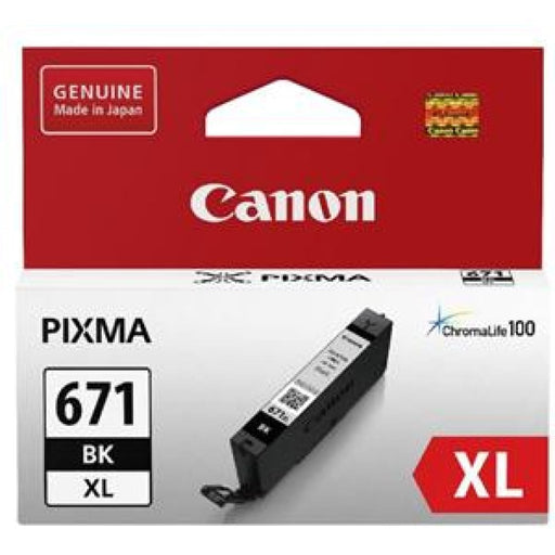 Canon Cli671xlbk Dye Black High Yield Ink Cartridge