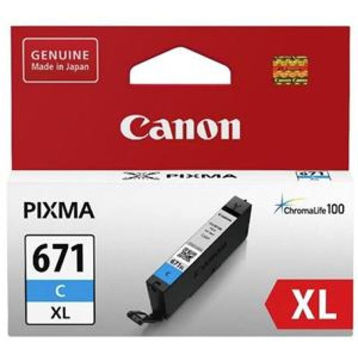 Canon Cli671xlc Cyan High Yield Ink Cartridge