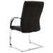 Cantilever Office Chair Black Faux Leather Xnktao