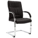 Cantilever Office Chair Black Faux Leather Xnktao