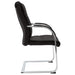 Cantilever Office Chair Black Faux Leather Xnktao