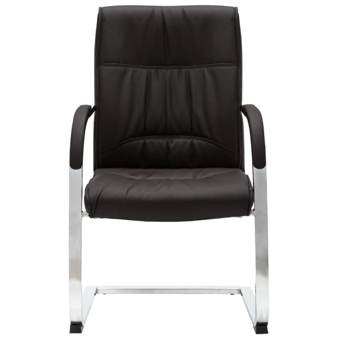Cantilever Office Chair Black Faux Leather Xnktao