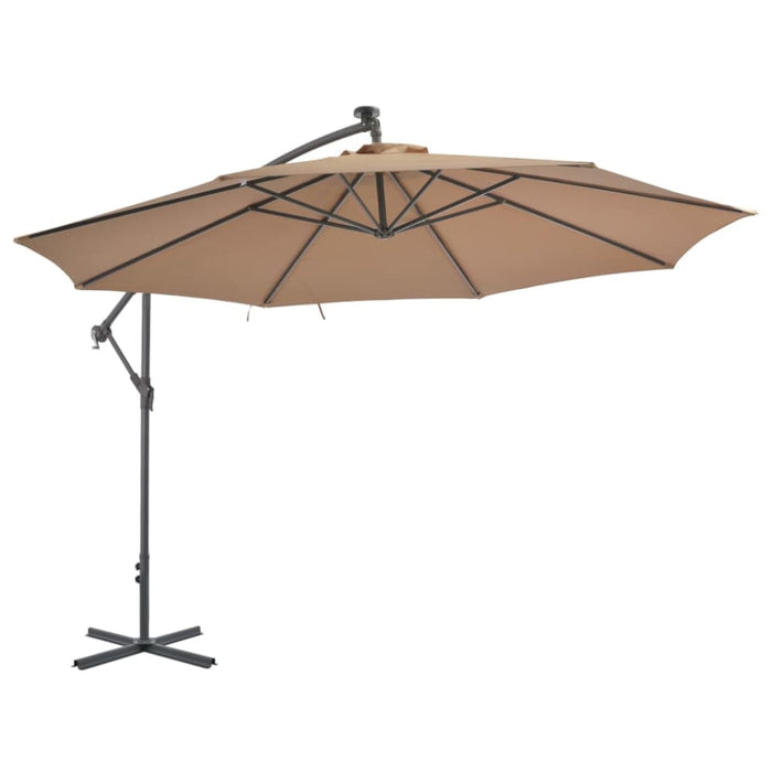 Cantilever Umbrella With Aluminium Pole 350 Cm Taupe Aapbl