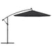 Cantilever Umbrella With Led Lights And Steel Pole 300 Cm