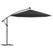 Cantilever Umbrella With Led Lights And Steel Pole 300 Cm