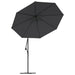 Cantilever Umbrella With Led Lights And Steel Pole 300 Cm