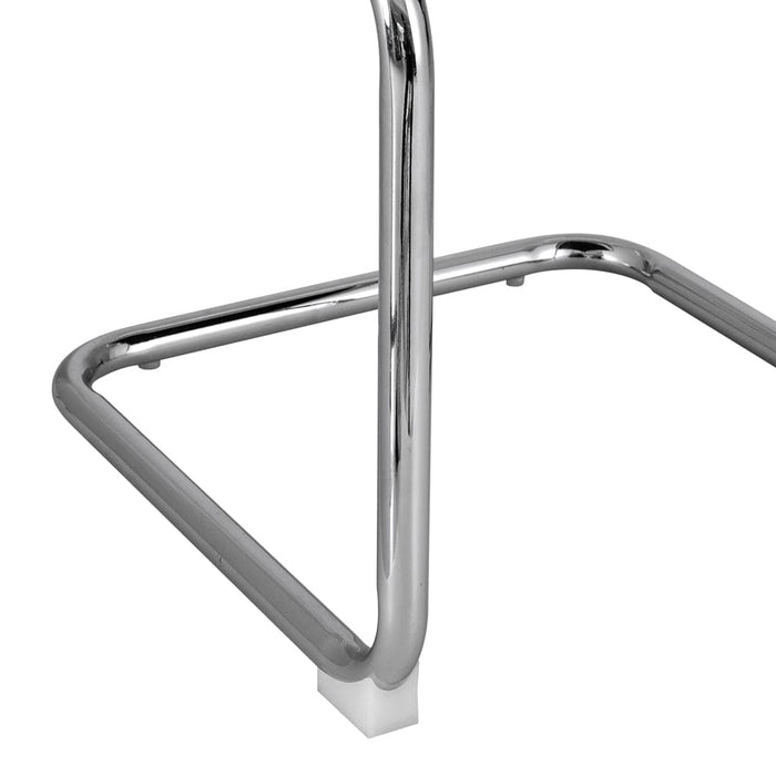 Cantilevered Dining Chairs Set of 2 Yellow Velvet