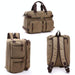 Canvas Three Purpose Business Briefcase Computer Bag