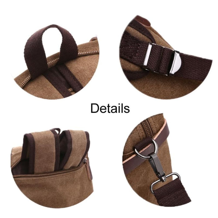 Canvas Three Purpose Business Briefcase Computer Bag