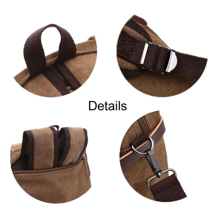 Canvas Three Purpose Business Briefcase Computer Bag