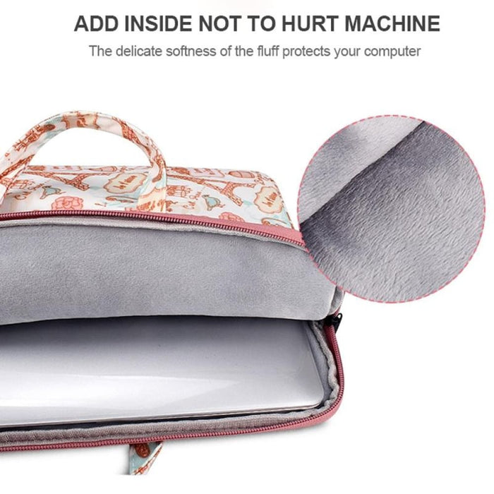 Canvas Waterproof Laptop Handbag For 14.1 Inch Laptops