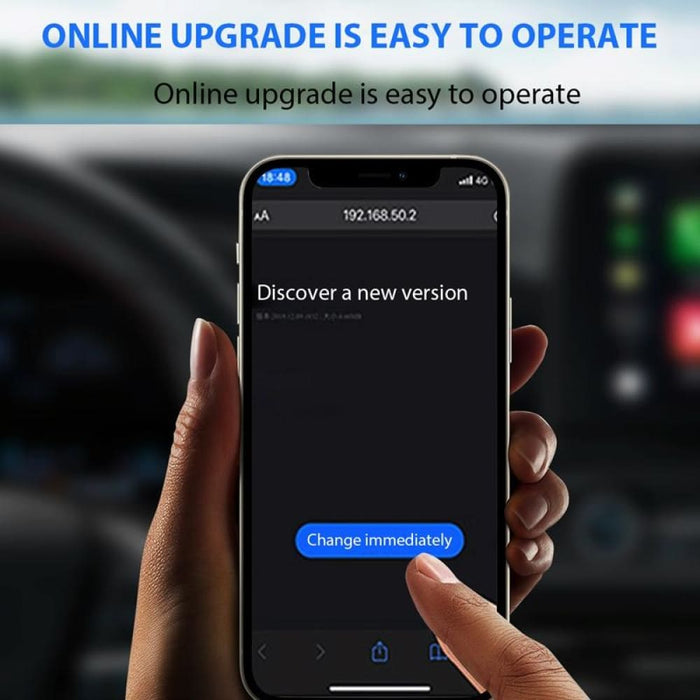 Car Carplay Box Wired To Wireless Bluetooth Adapter