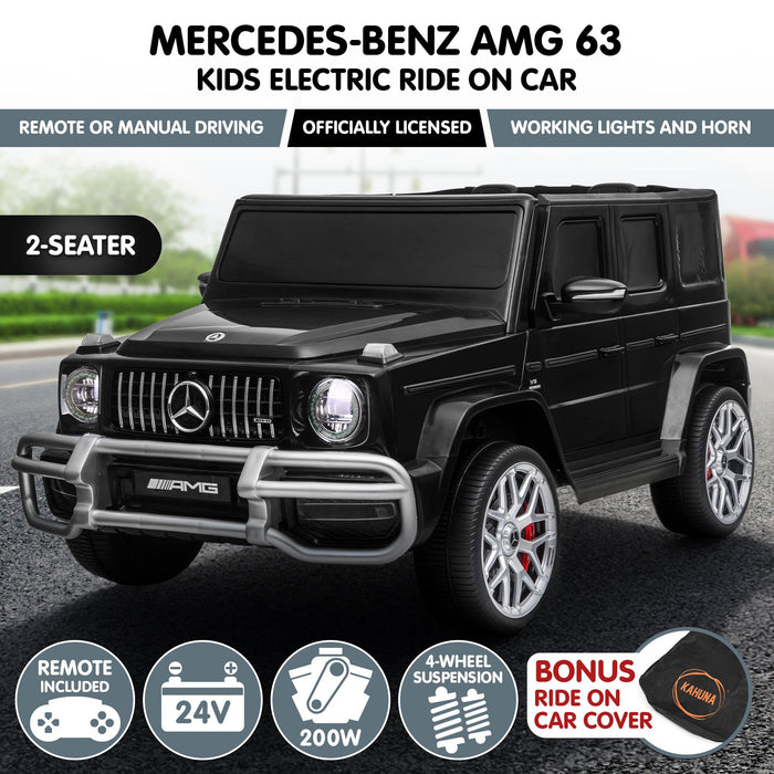 Mercedes Benz Amg Licensed G63 Kids Electric Ride On Car Remote Control Dual 50W Motors