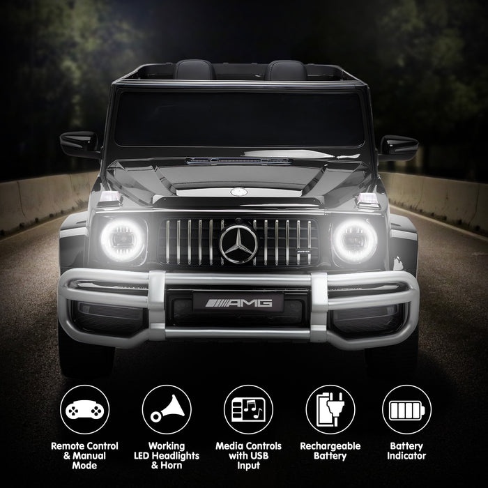 Mercedes Benz Amg Licensed G63 Kids Electric Ride On Car Remote Control Dual 50W Motors