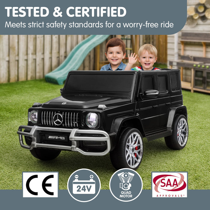 Mercedes Benz Amg Licensed G63 Kids Electric Ride On Car Remote Control Dual 50W Motors