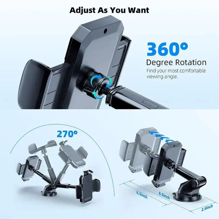 Car Phone Holder Mount Stand Suction Cup Smartphone Support