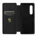 Carbon Fiber Flip Leather Phone Case For Samsung Galaxy z