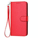 Carbon Fiber Leather Phone Case With Lanyard For Samsung