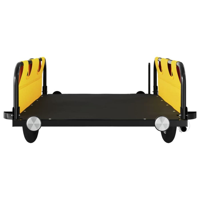 Cargo Bike Trailer Yellow Oxford Fabric and Iron Kaoil