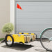 Cargo Bike Trailer Yellow Oxford Fabric and Iron Kaoil