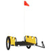 Cargo Bike Trailer Yellow Oxford Fabric and Iron Kaoil