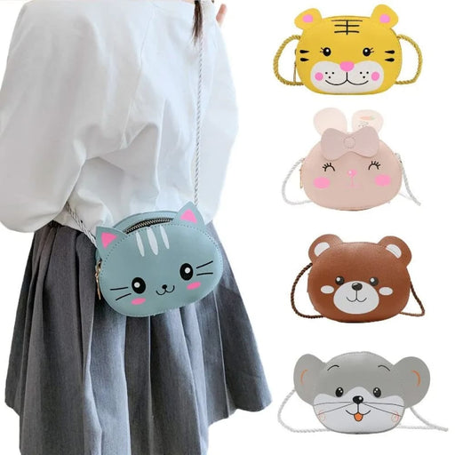 Cartoon Cat Mini Crossbody Bag For Kids Cute Shoulder Girls